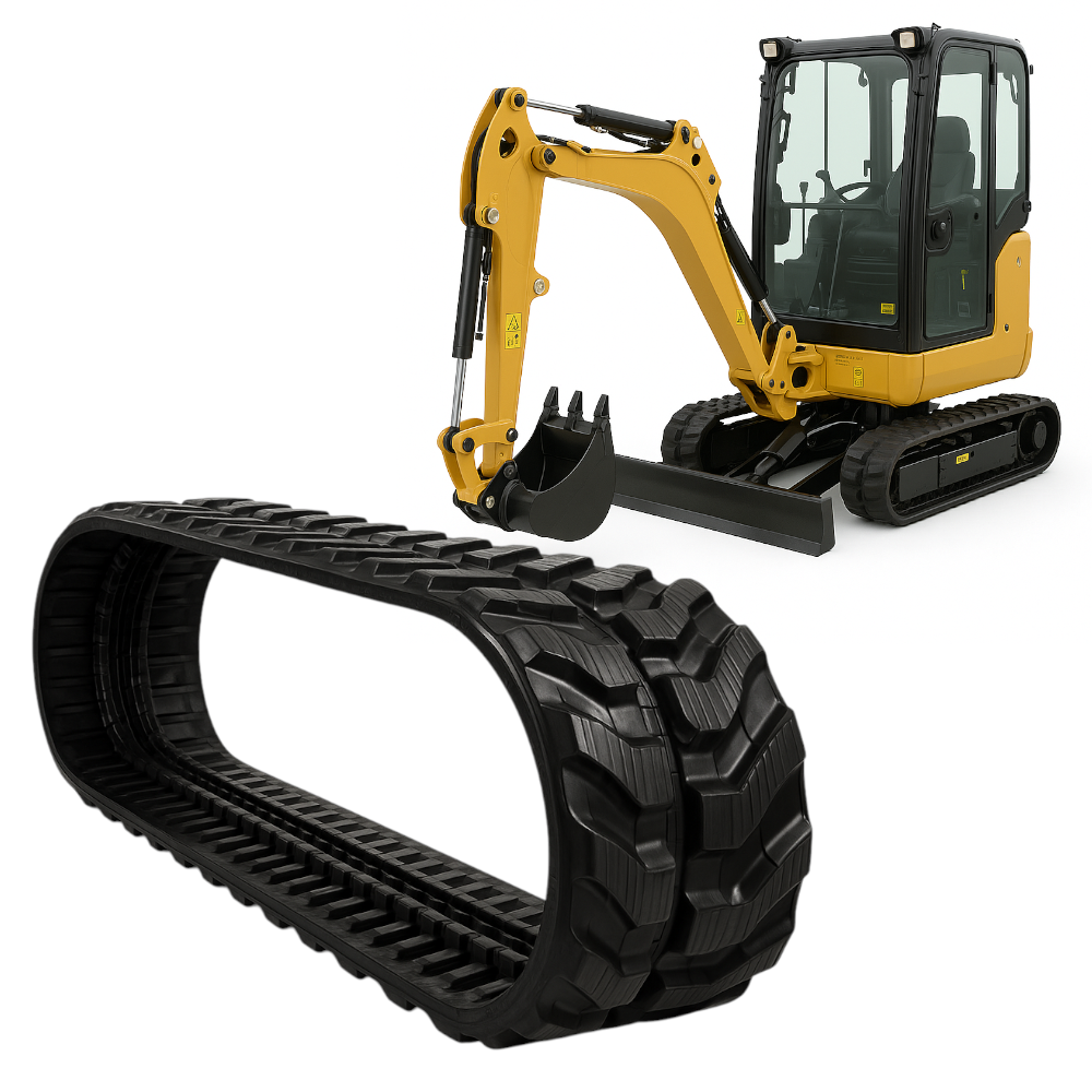 HOLENDERSKA GĄSIENICA GUMOWA DO MINIKOPARKI 230x48x72 CAT CATERPILLAR 306.1