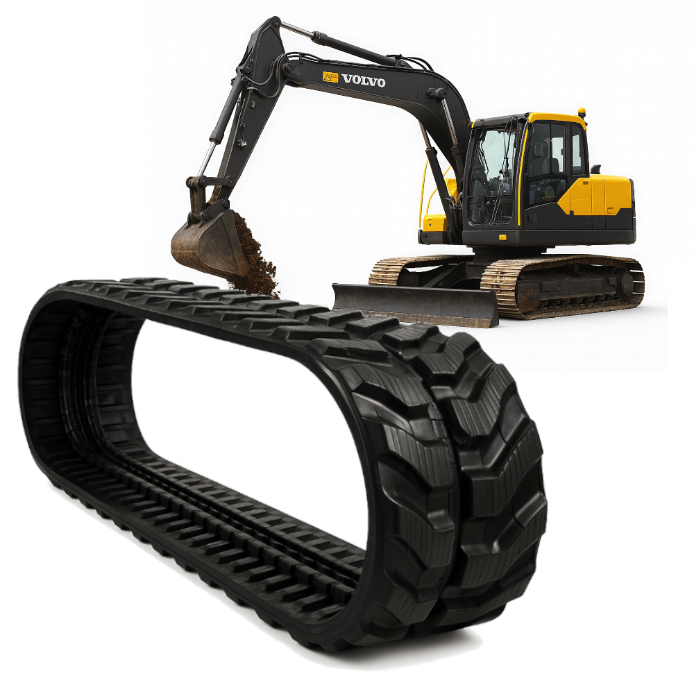 GĄSIENICA GUMOWA DO KOPARKI HOLENDERSKA VMT 450x81x76W VOLVO ECR88 ECR88D