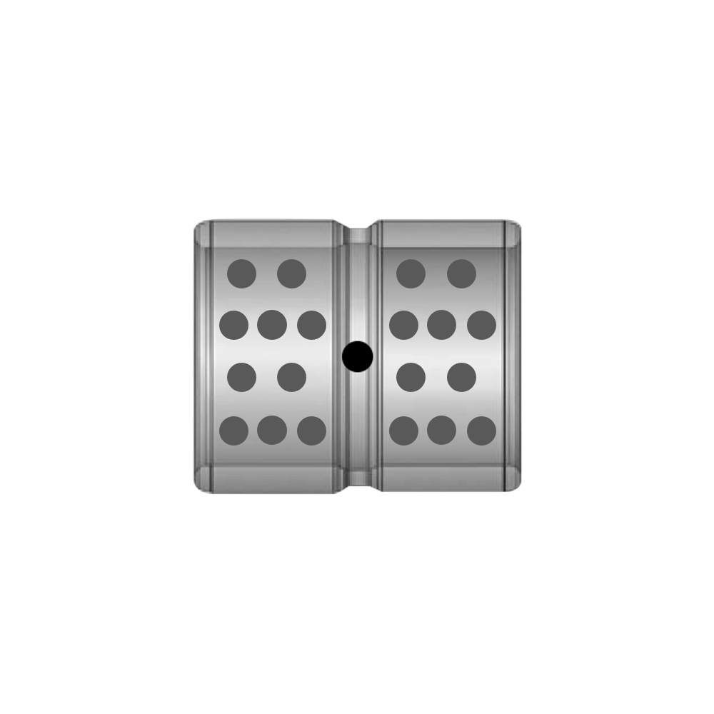 TULEJA 100X115X125 KROPKOWANA ZE SMAROWANIEM PRZEZ ŚRODEK